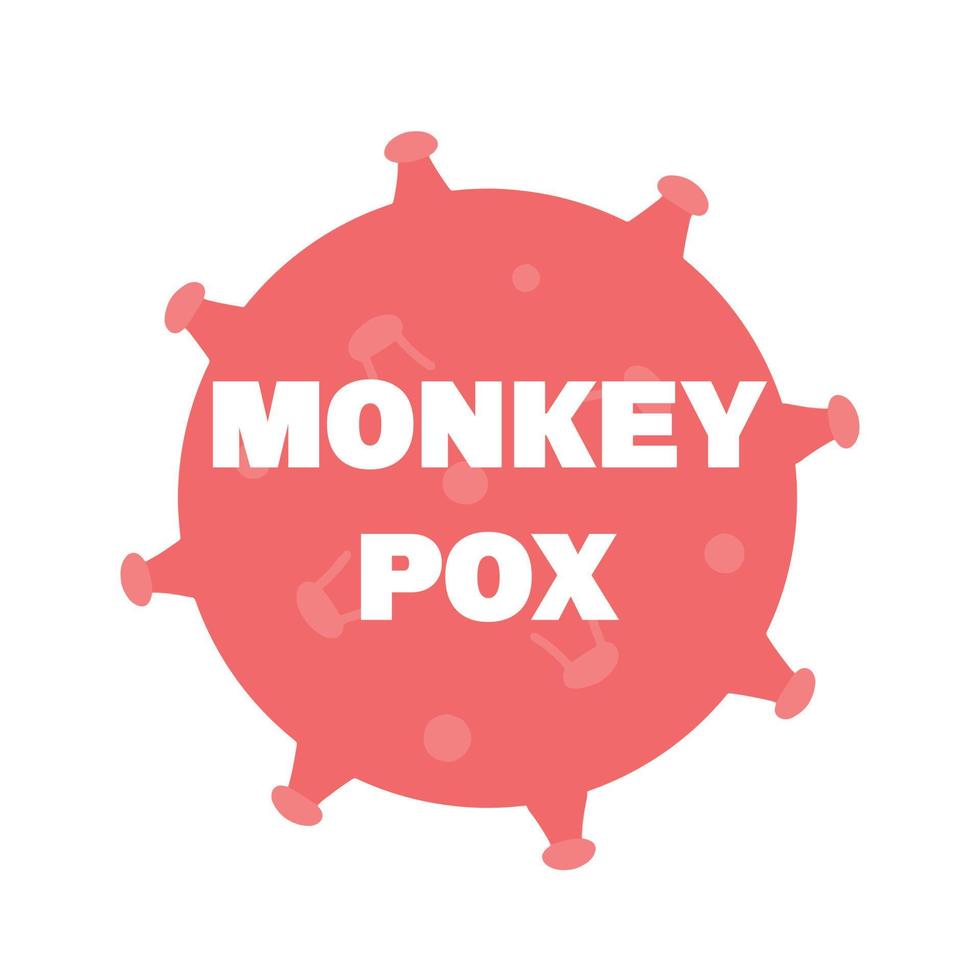 Virus banner. Monkeypox. Vector illustration.