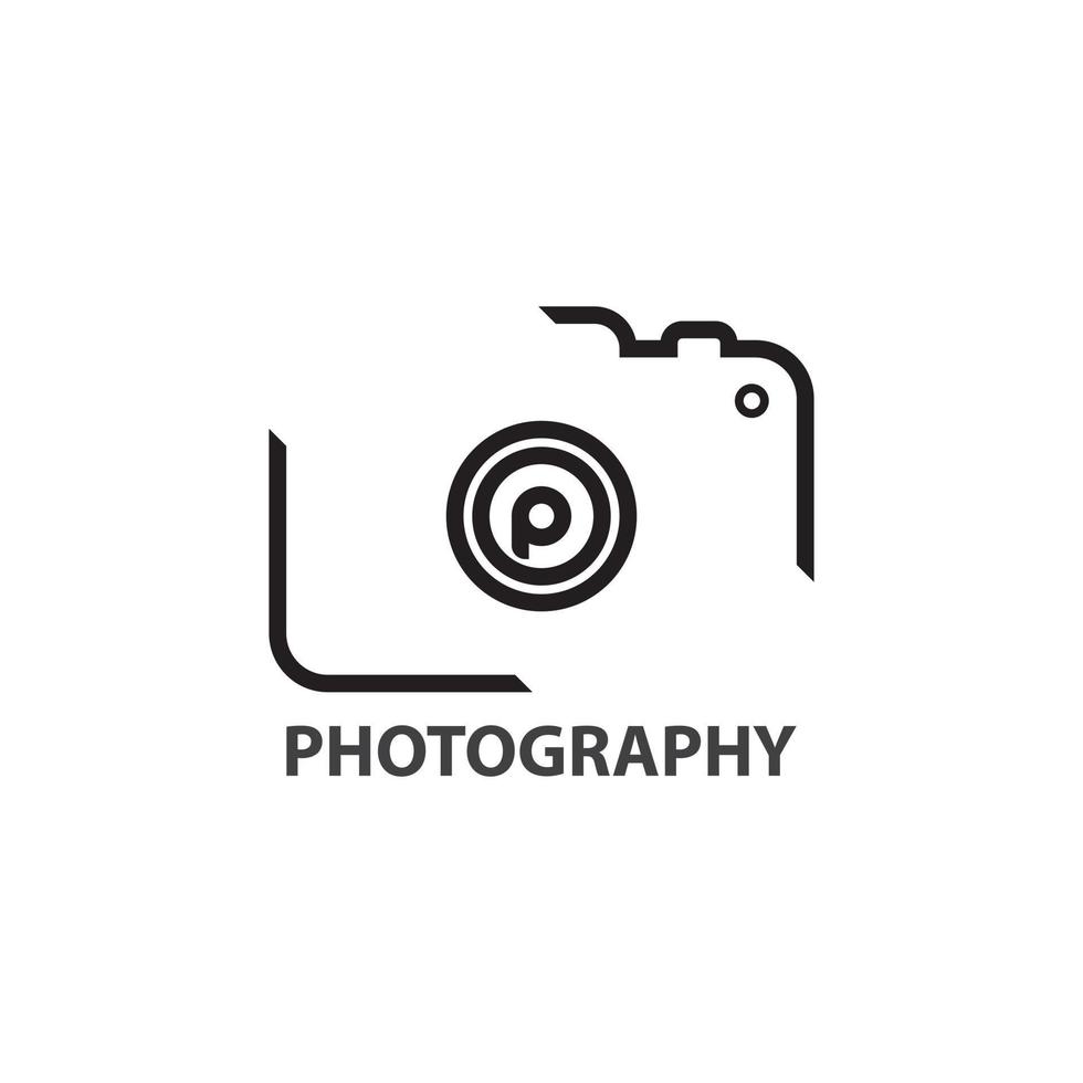 diseño de logotipo de fotografía vector
