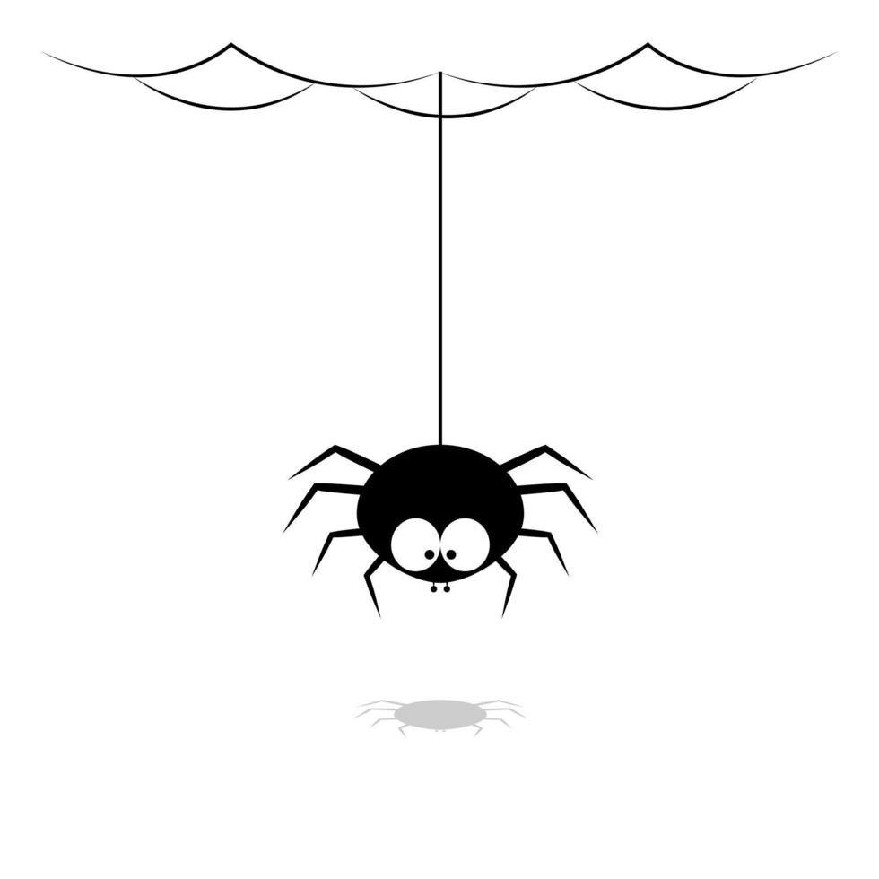 lindo diseño de ilustración de araña vector