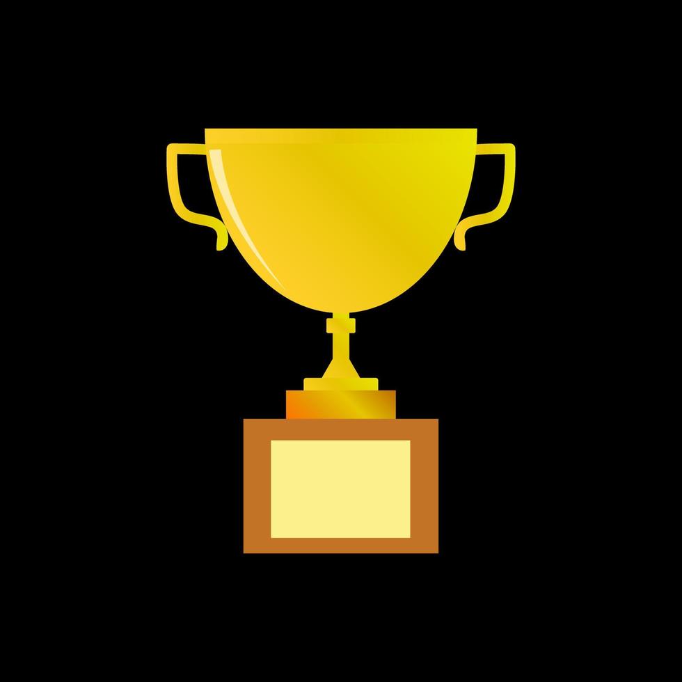 cute throphy illustration vector