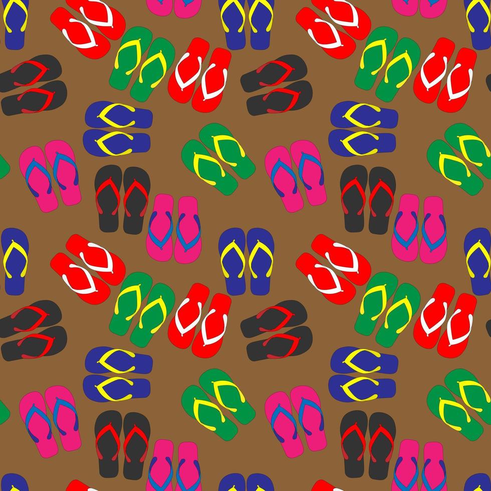 cute sandals pattern design vector