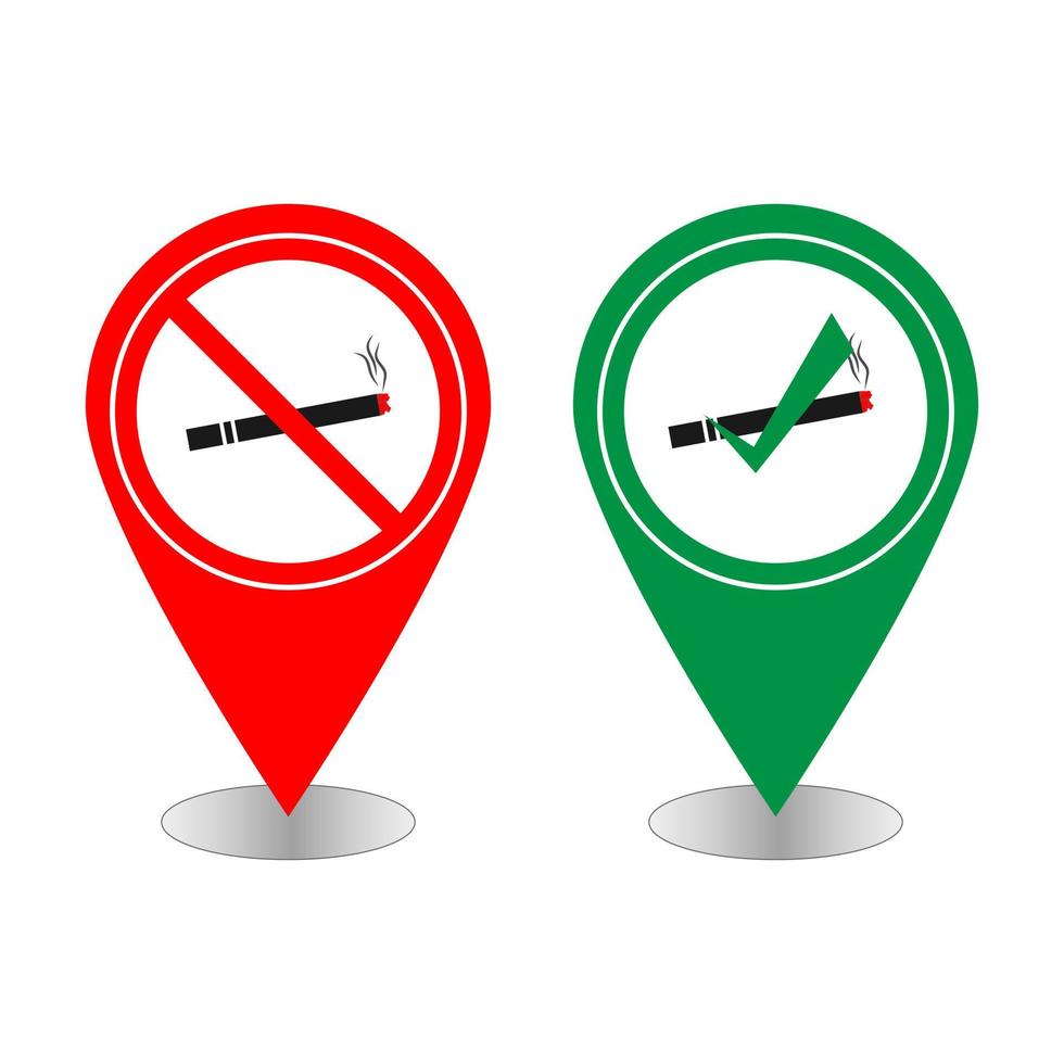 no smoking area sign illustration vector