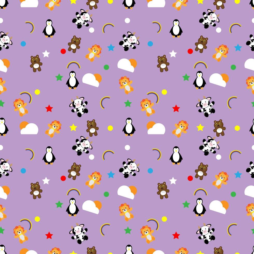 cute seamless pattern design vector