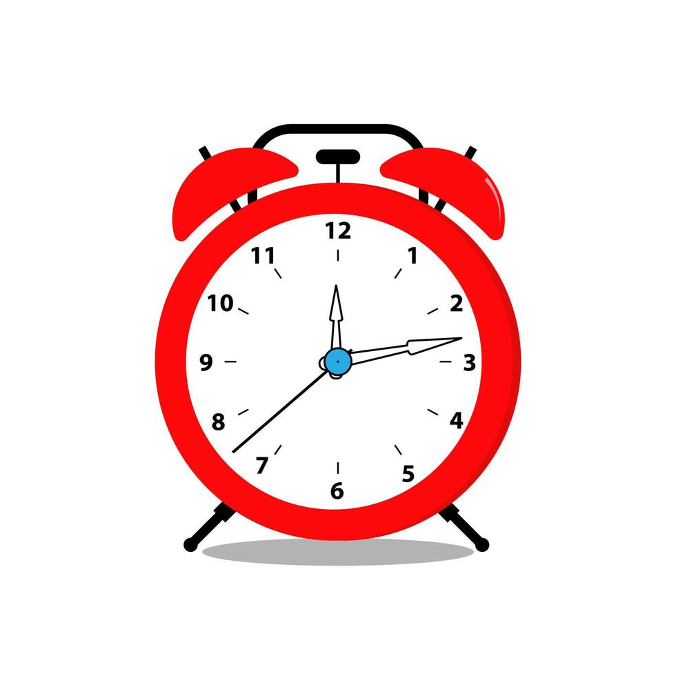 cute clock illustration design vector