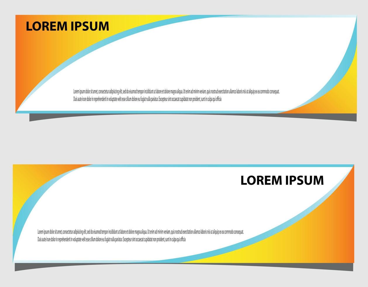 diseño de vector simple banner lindo