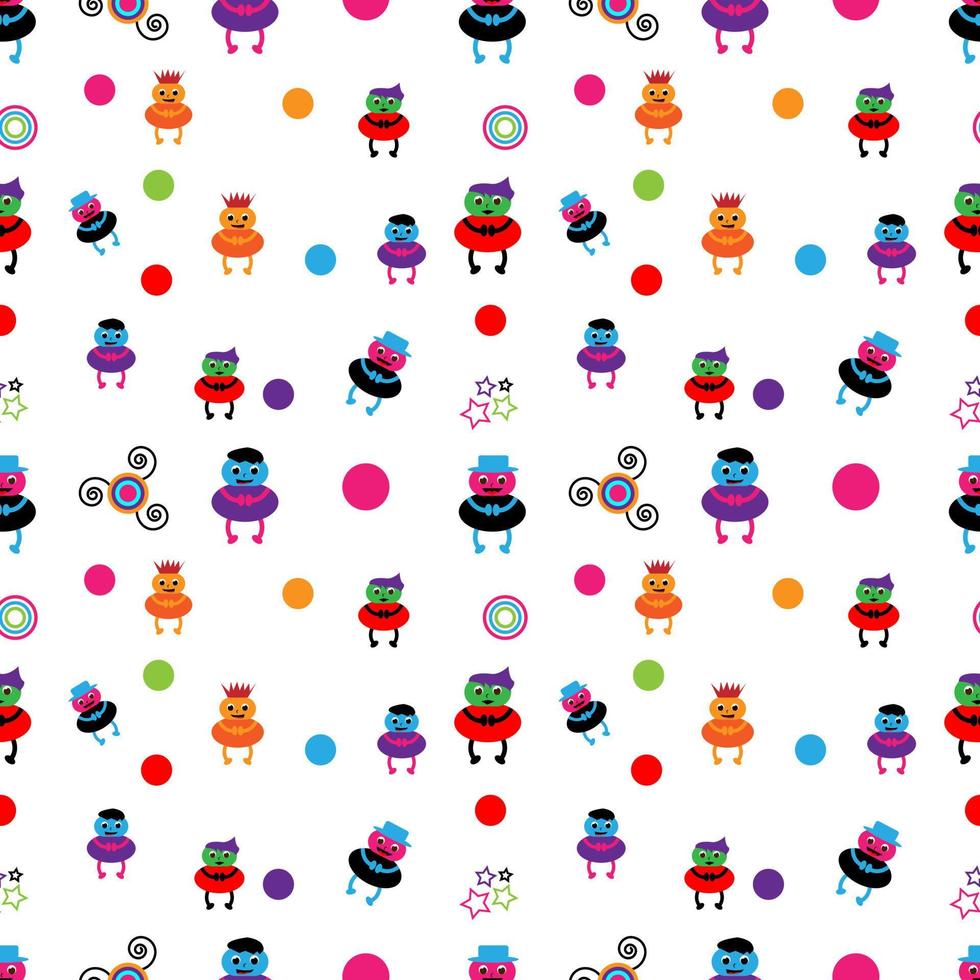 cute seamless pattern design vector