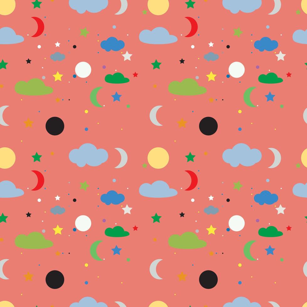 cute seamless pattern design vector