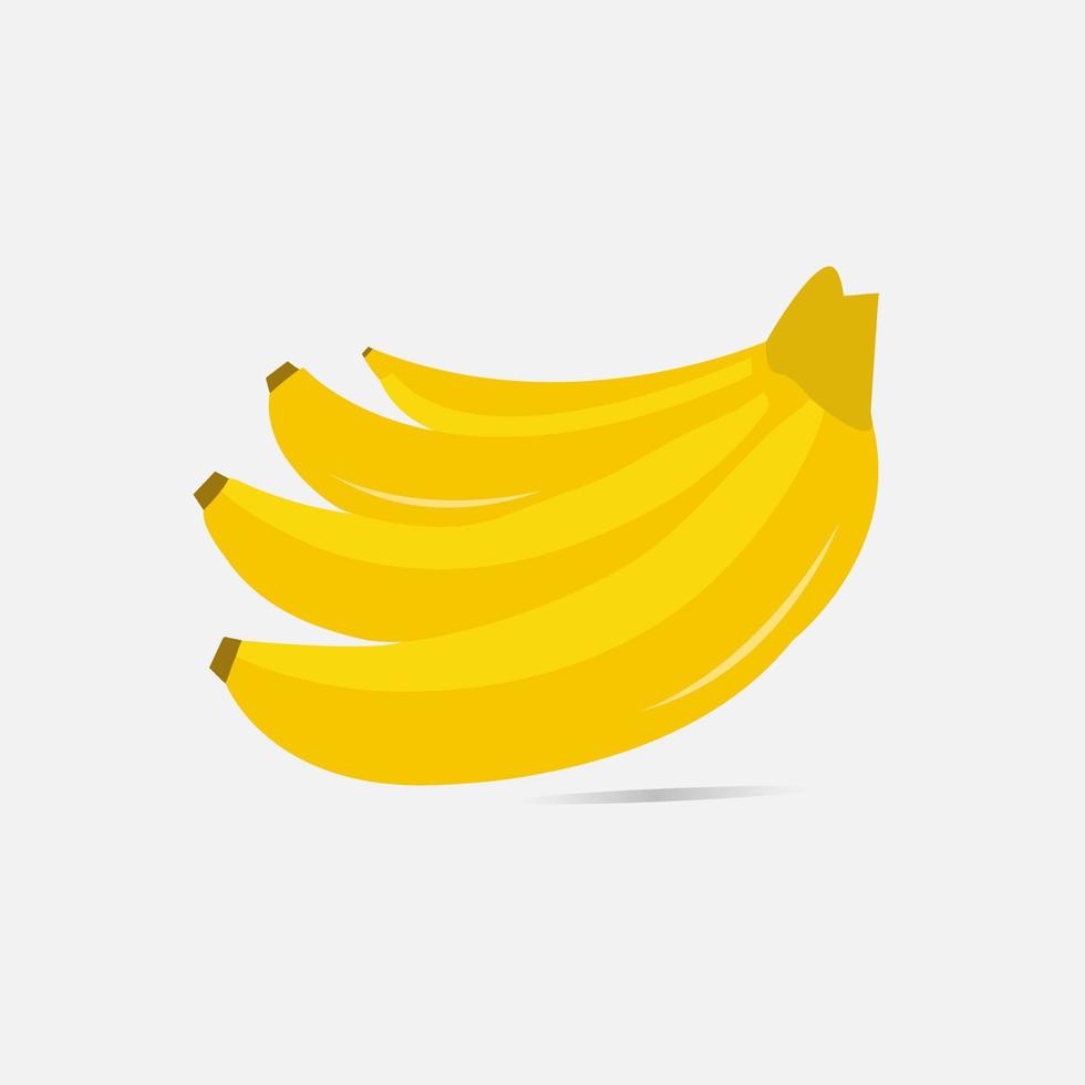 cute banana fruit illustration design vector
