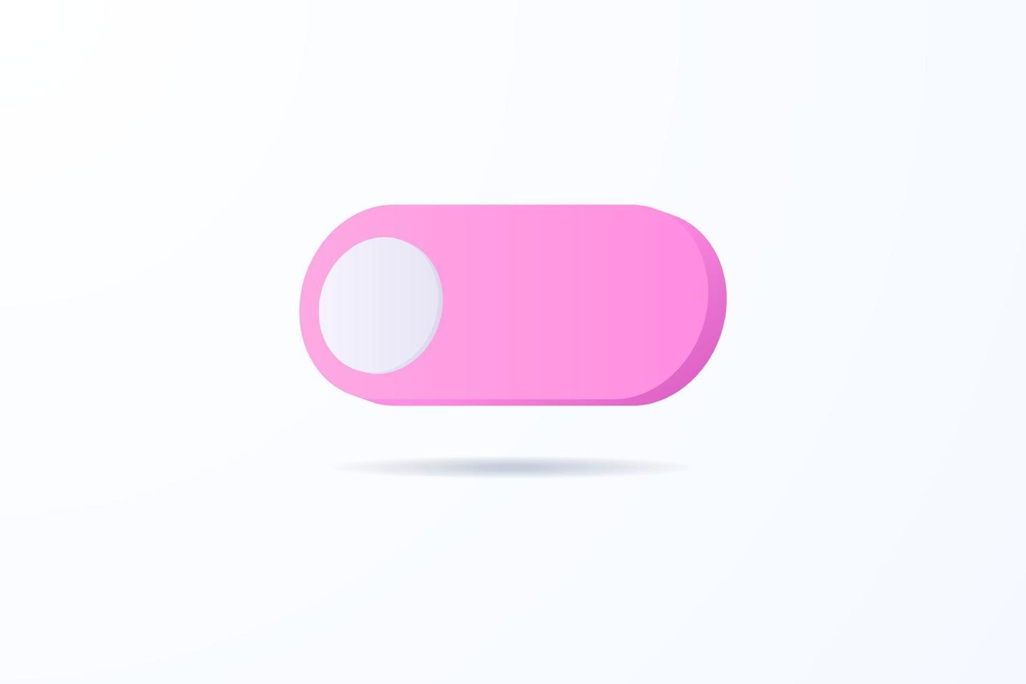 Realistic toggle 3d icon design illustrations vector