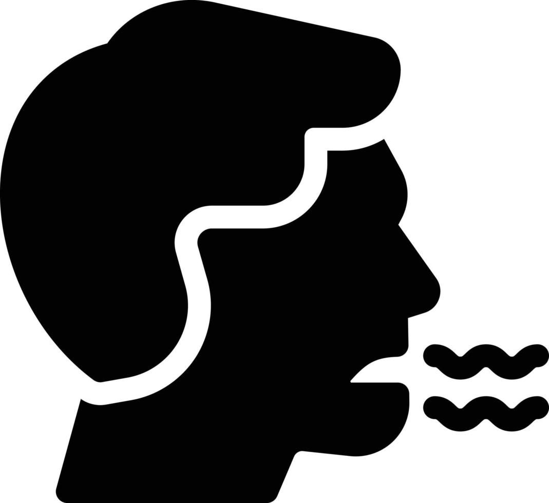 Mouth smell vector illustration on a background.Premium quality symbols.vector icons for concept and graphic design.