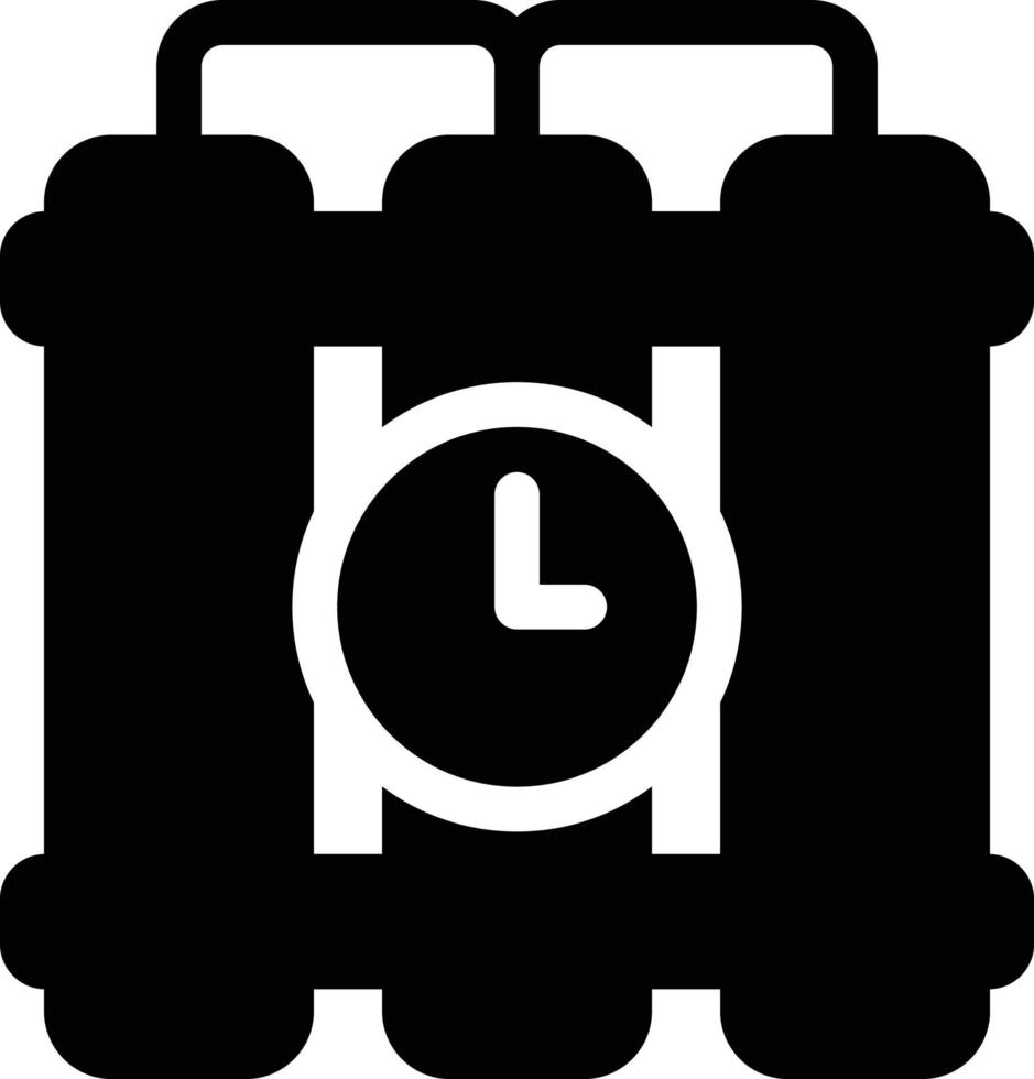 ilustración de vector de bomba de tiempo en un fondo. símbolos de calidad premium. iconos vectoriales para concepto y diseño gráfico.