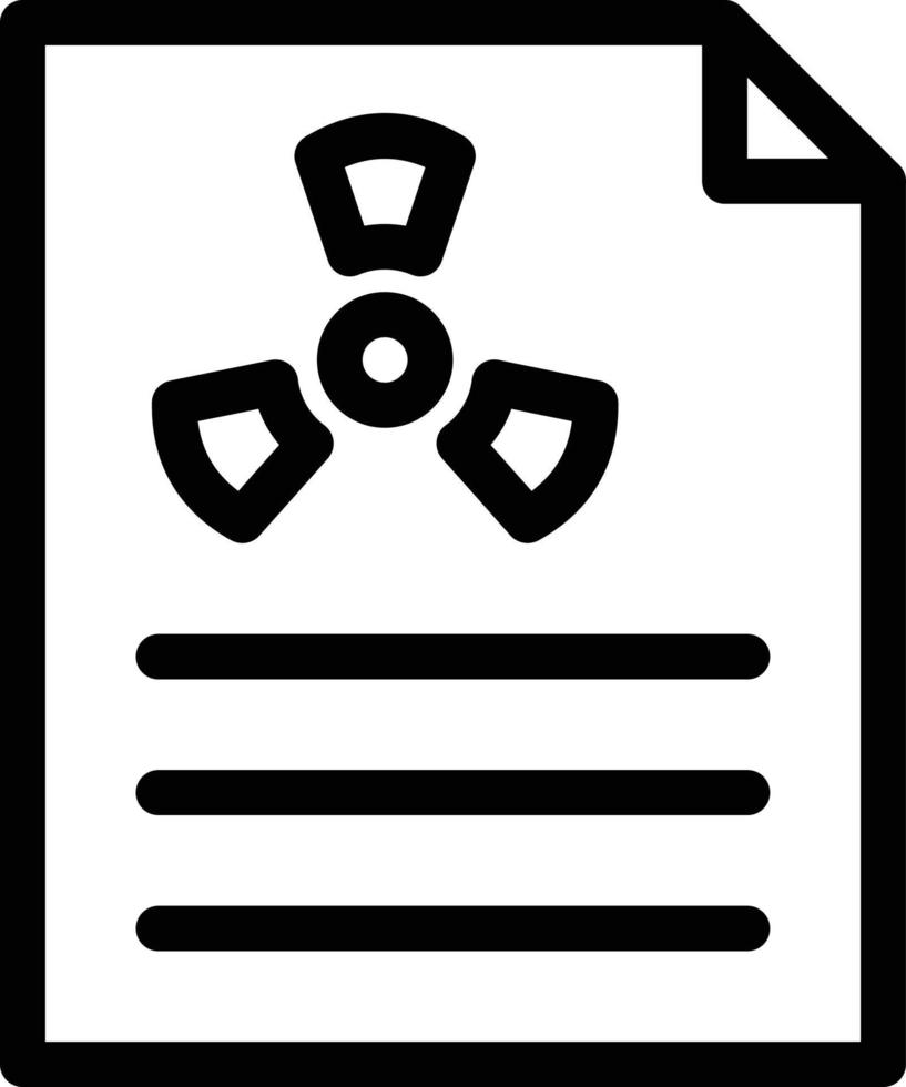 Ilustración de vector de archivo nuclear en un fondo. Símbolos de calidad premium. Iconos vectoriales para concepto y diseño gráfico.