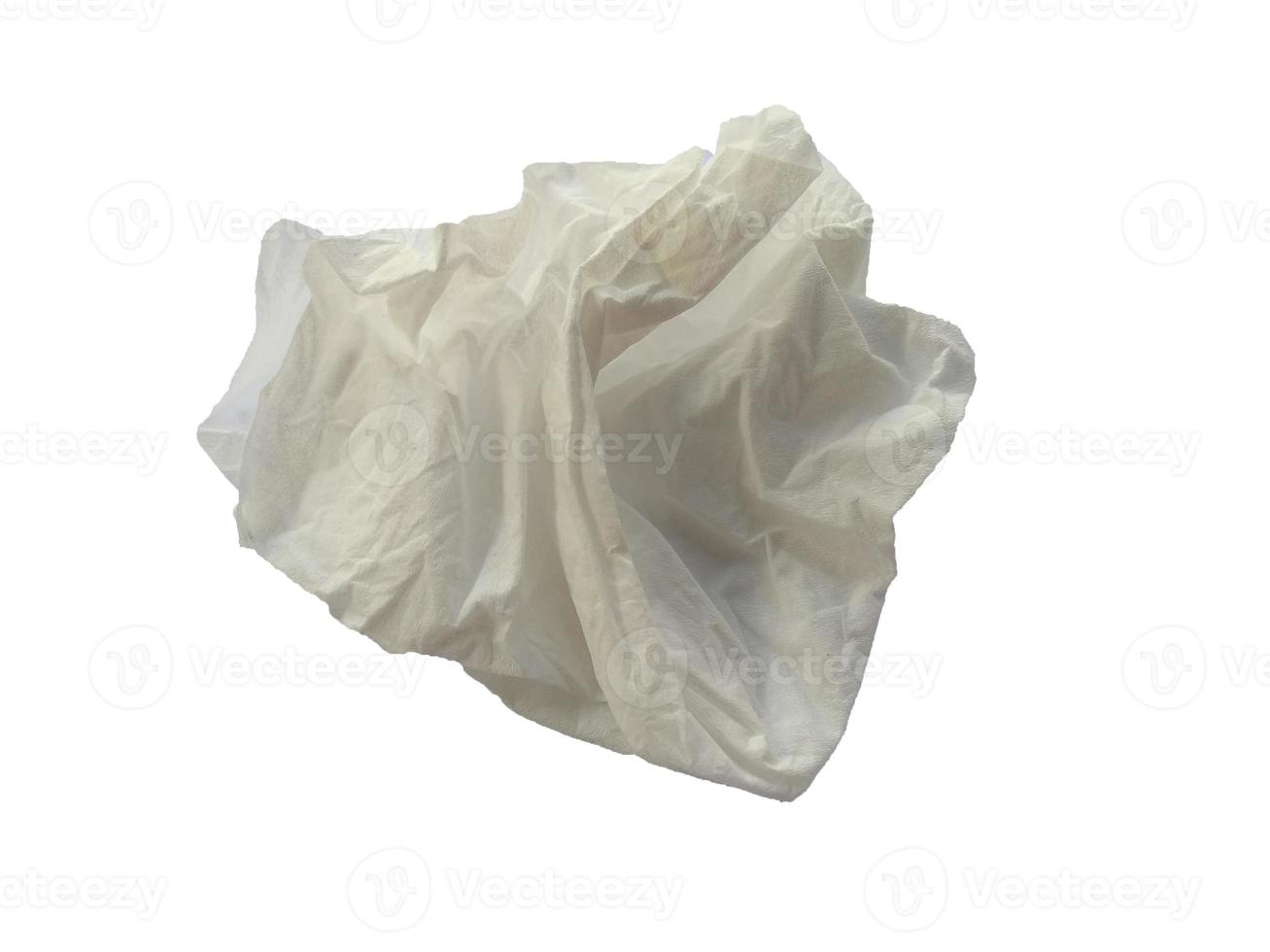 Crumpled paper texture. Crumpled paper isolated on white background photo