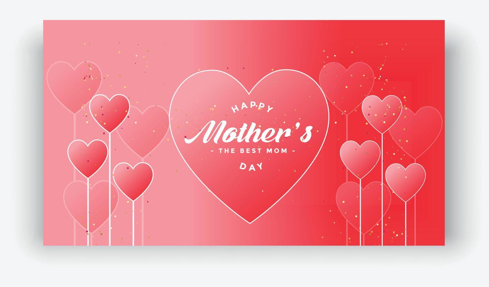 Happy Mother day banner design vector