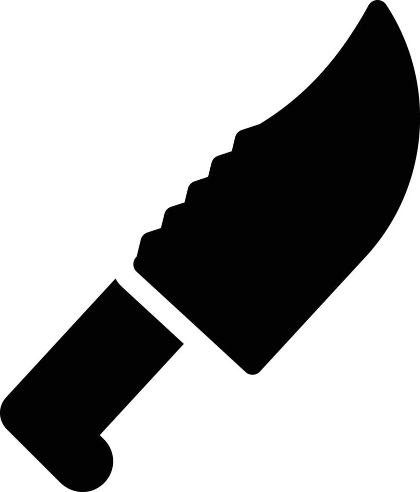 ilustración de vector de cuchillo en un fondo. símbolos de calidad premium. iconos vectoriales para concepto y diseño gráfico.