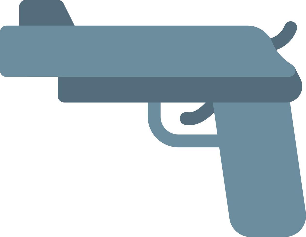 ilustración de vector de pistola en un fondo. símbolos de calidad premium. iconos vectoriales para concepto y diseño gráfico.