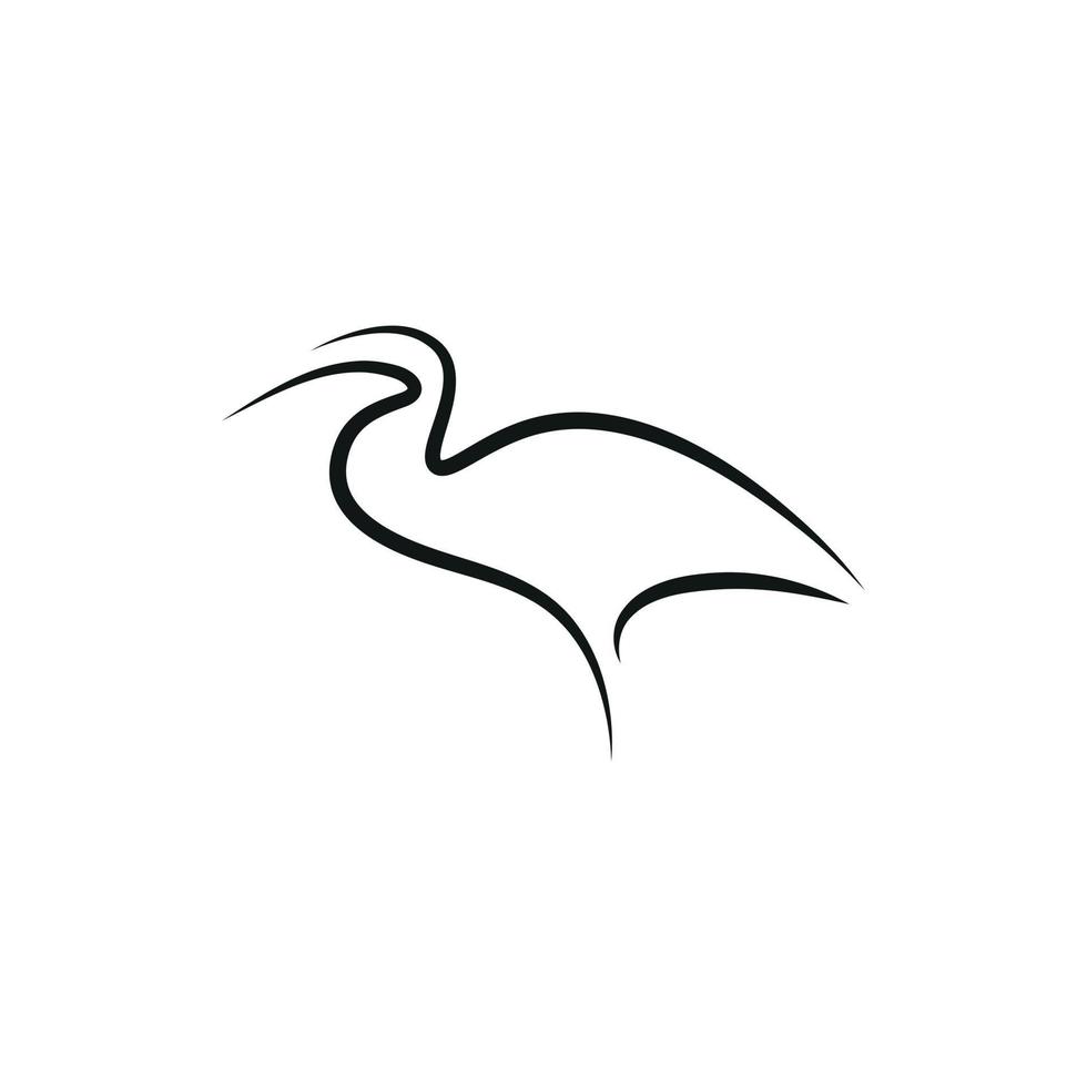 egret logo free vector file