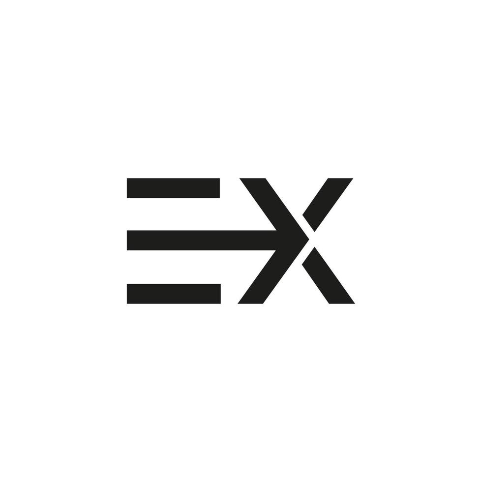 ex logo free vector file