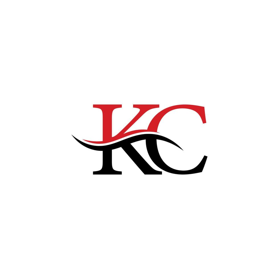 KC logo with carve logo free vector file