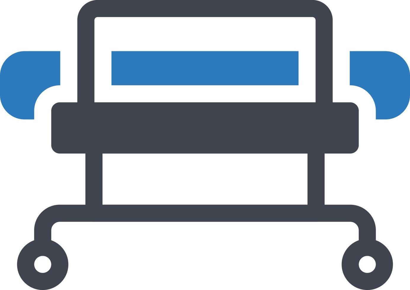 Stretcher vector illustration on a background.Premium quality symbols.vector icons for concept and graphic design.