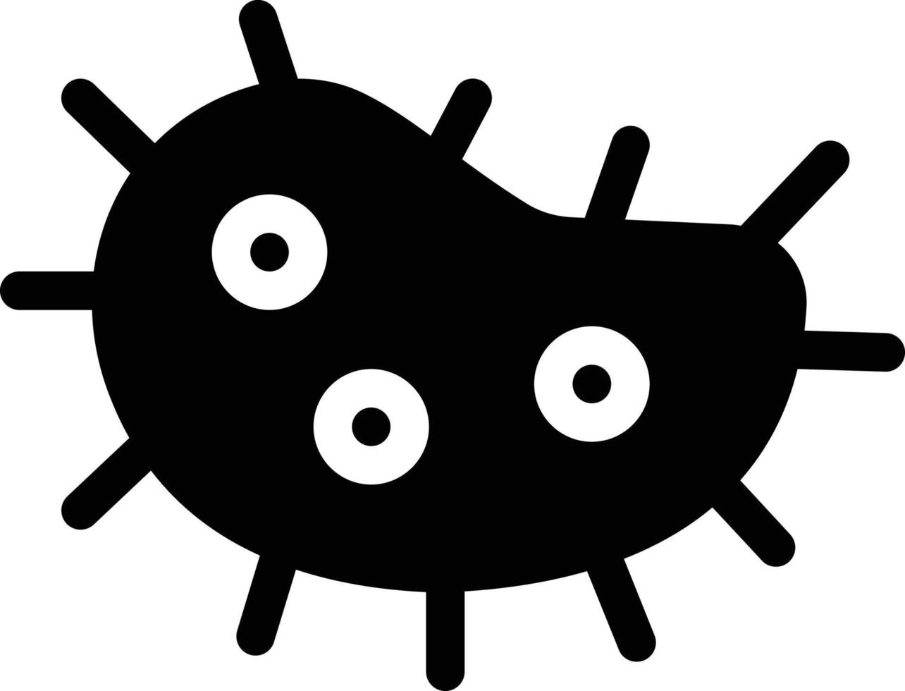 ilustración vectorial de bacterias en un fondo. símbolos de calidad premium. iconos vectoriales para concepto y diseño gráfico. vector