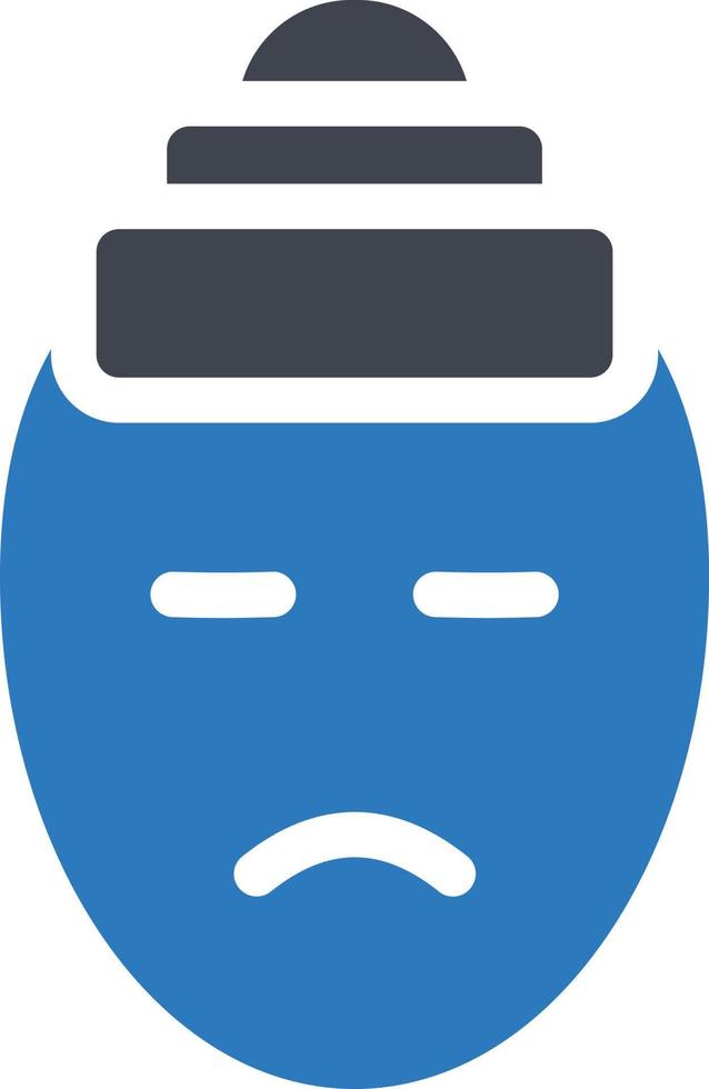 Mental sick vector illustration on a background.Premium quality symbols.vector icons for concept and graphic design.
