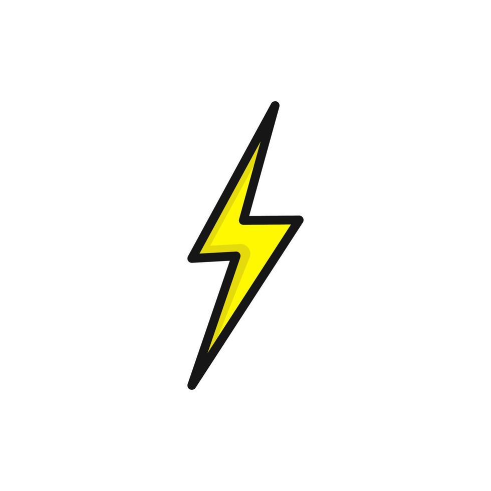 Lightning Icon. lightning Flash Logo. Vector Illustration. Isolated on
