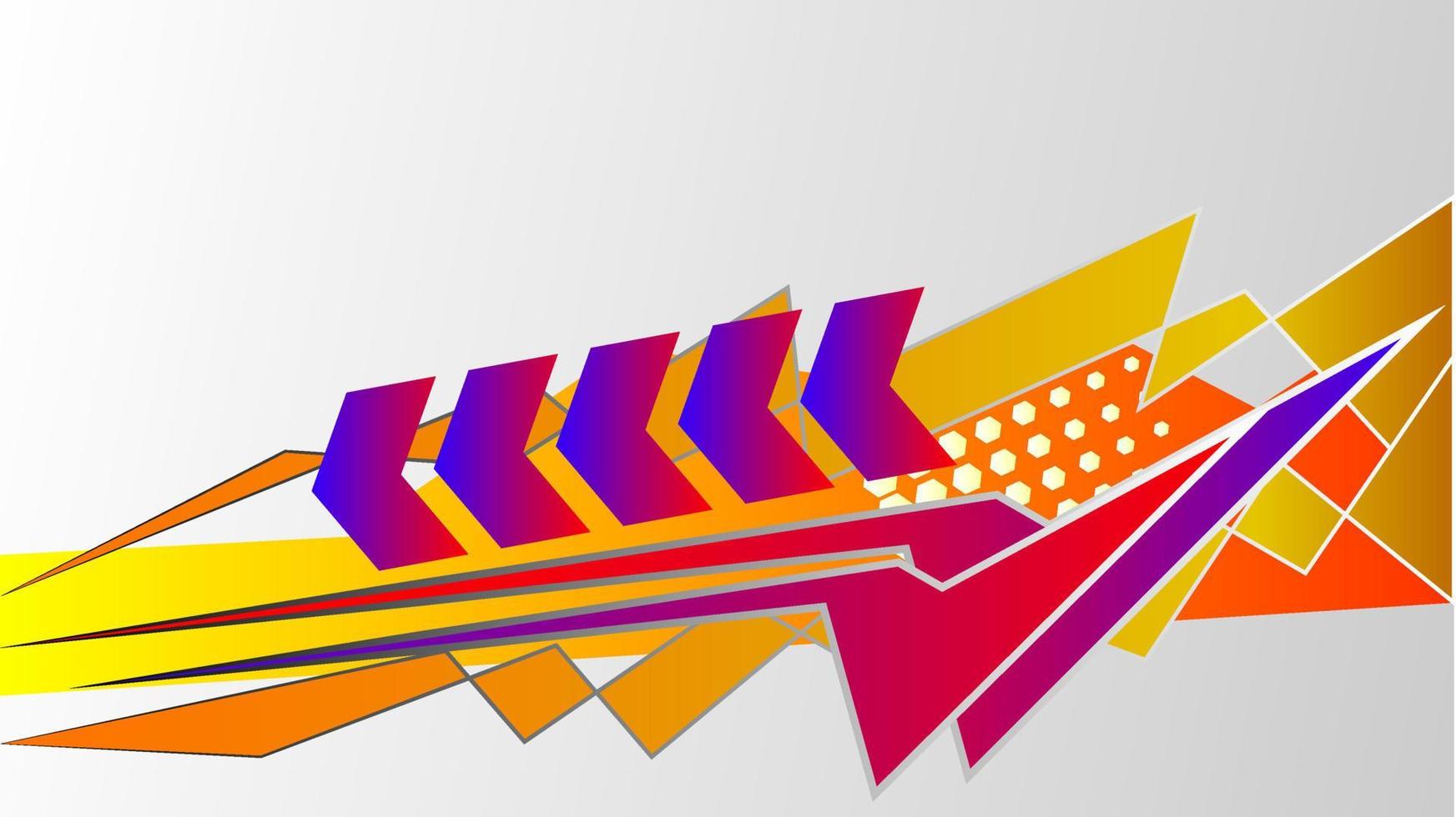 Automotive abstract geometric stripes sticker. Trcuk vehicle backdrop. vector