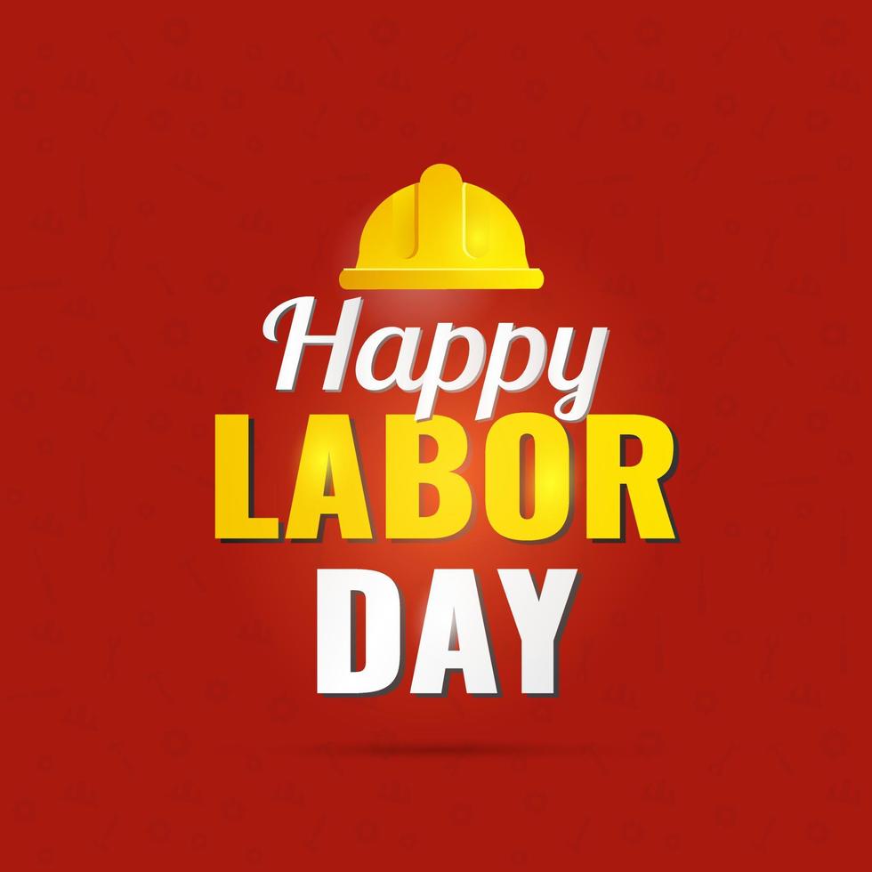 Happy Labor Day banner design template vector illustration