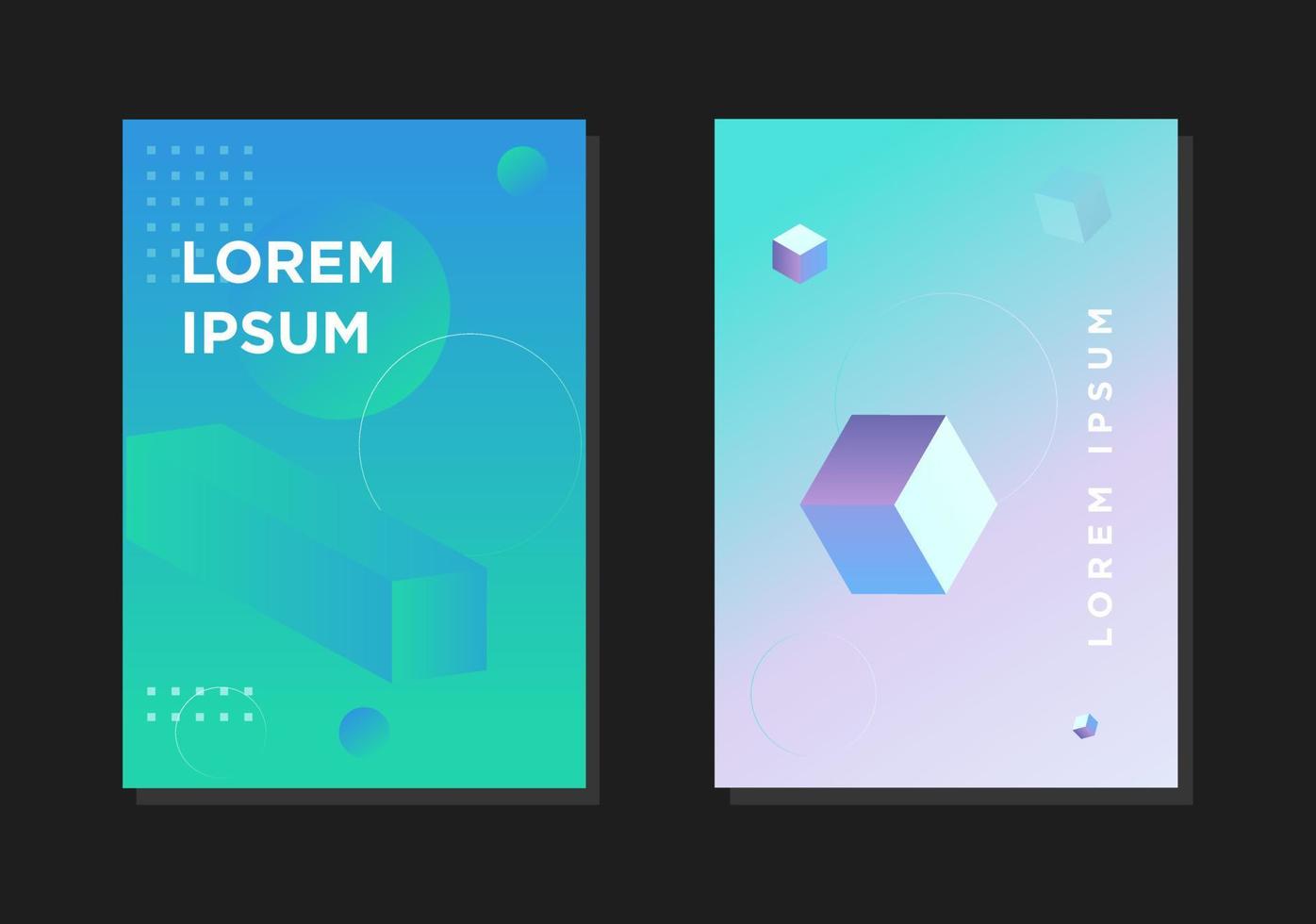 Minimal covers design. Geometric halftone gradients illustration vector. vector