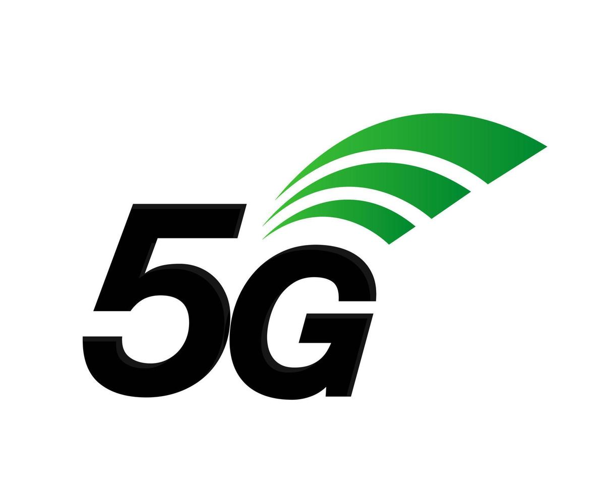 5G network wireless technology new wireless internet wifi connection big data binary code flow numbers vector illustration