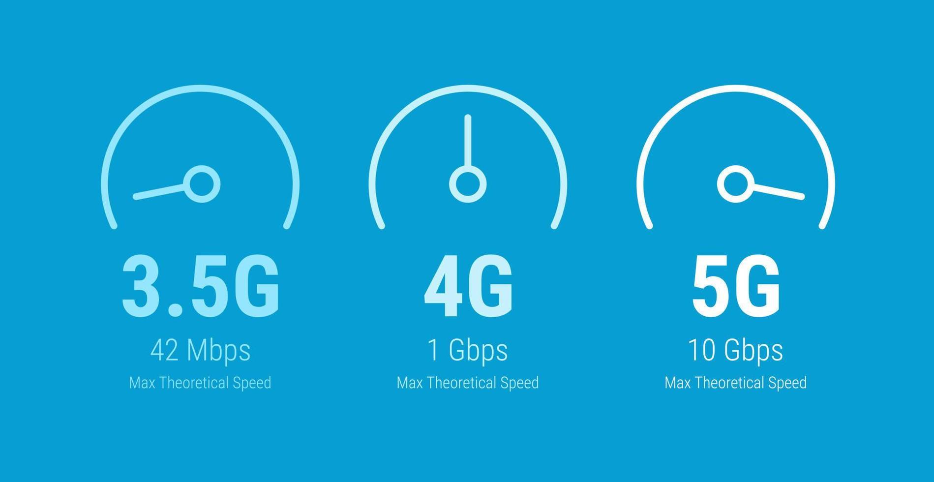 5g tecnología inalámbrica de red nueva conexión inalámbrica a internet wifi números de flujo de código binario de datos grandes ilustración vectorial vector