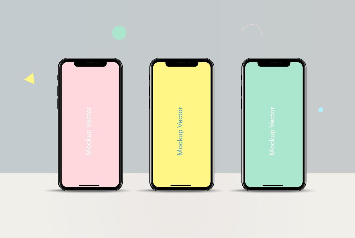 Mockup Smartphone vector illustration