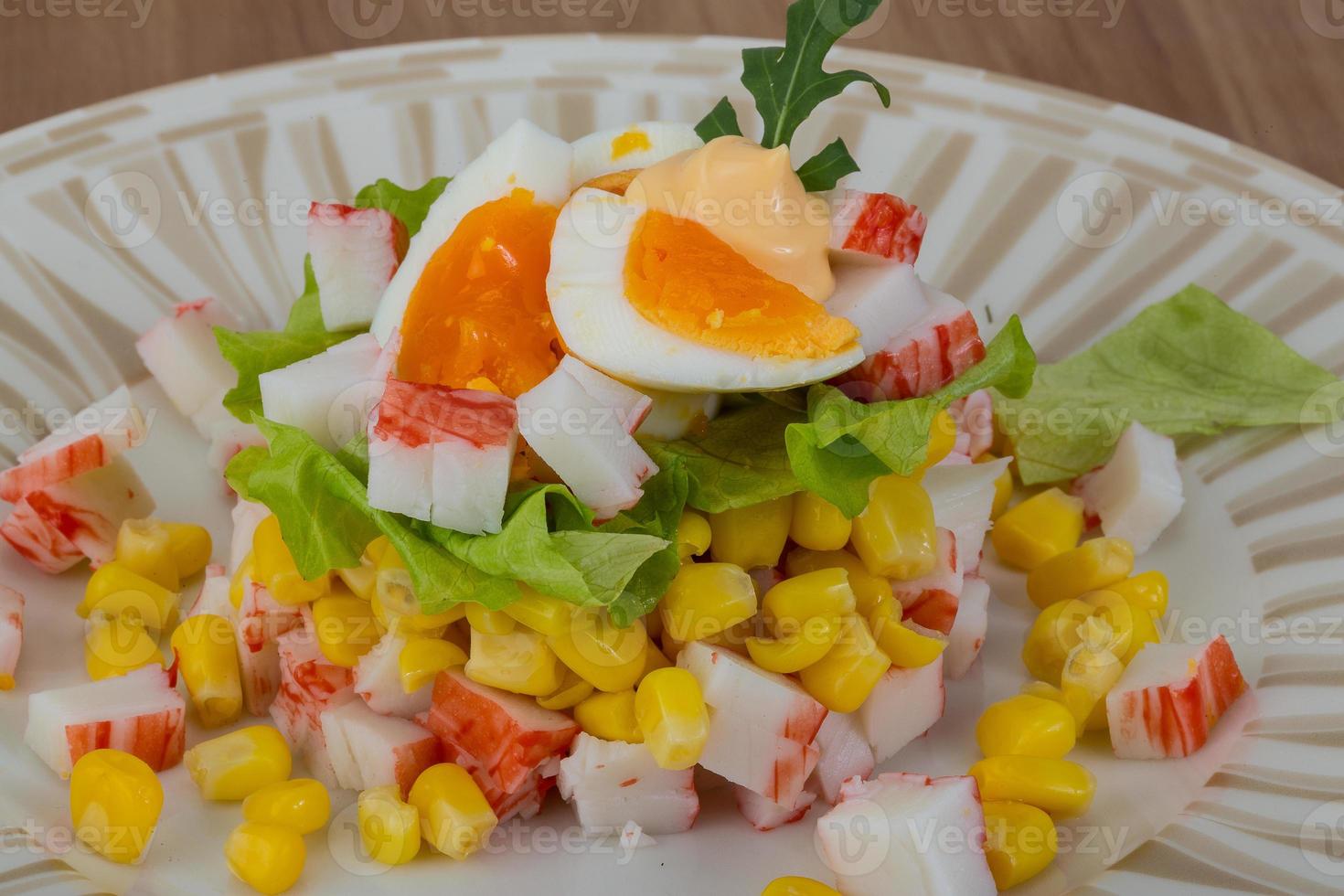 Crab sticks salad photo