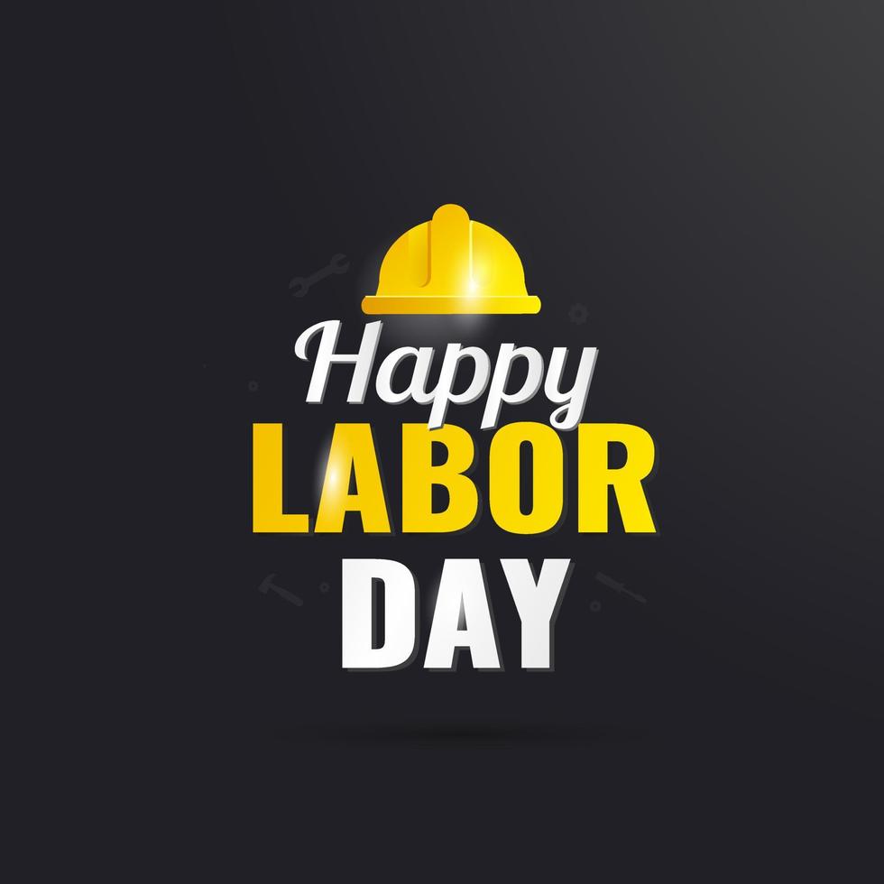 Happy Labor Day banner design template vector illustration