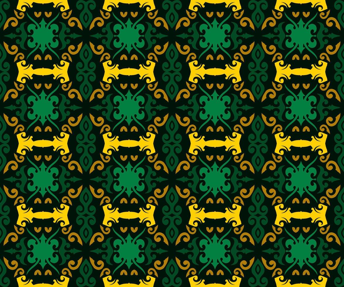 seamless patern of dayak ethnic pattern.traditional Indonesian fabric motif.borneo pattern. vector design inspiration. Creative textile for fashion or cloth
