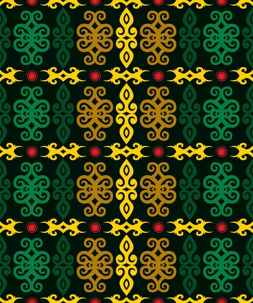 seamless patern of dayak ethnic pattern.traditional Indonesian fabric motif.borneo pattern. vector design inspiration. Creative textile for fashion or cloth