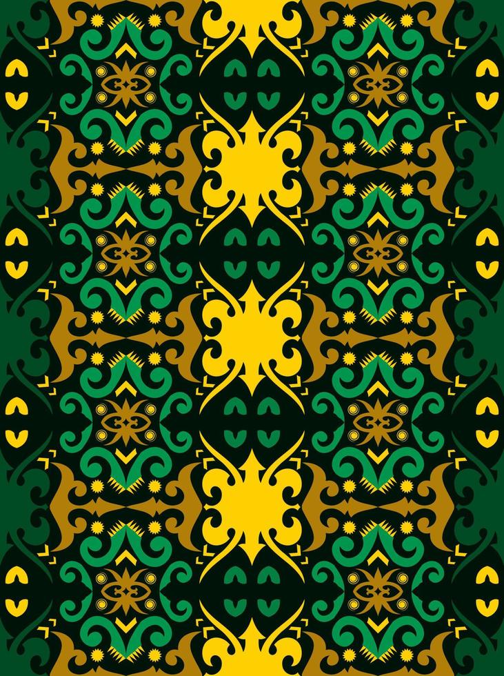 seamless patern of dayak ethnic pattern.traditional Indonesian fabric motif.borneo pattern. vector design inspiration. Creative textile for fashion or cloth