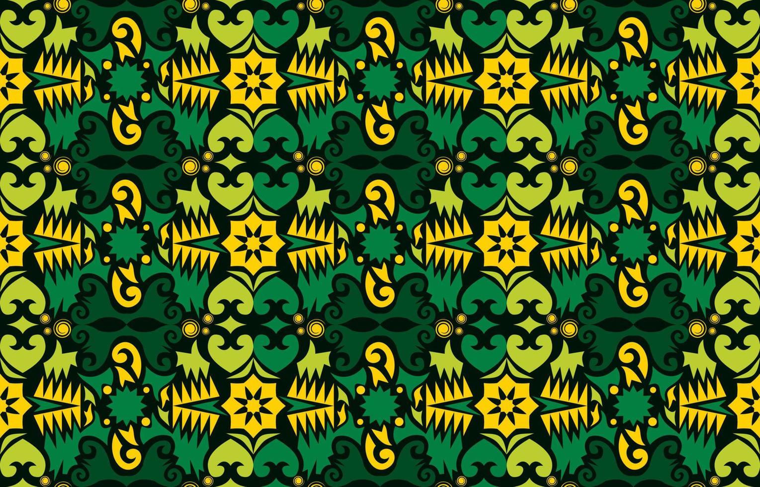 patrón sin costuras de patrón étnico dayak.motivo de tela indonesia tradicional.patrón de borneo. inspiración de diseño vectorial. textil creativo para moda o tela vector