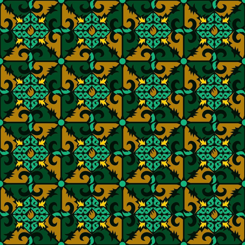 seamless patern of dayak ethnic pattern.traditional Indonesian fabric motif.borneo pattern. vector design inspiration. Creative textile for fashion or cloth