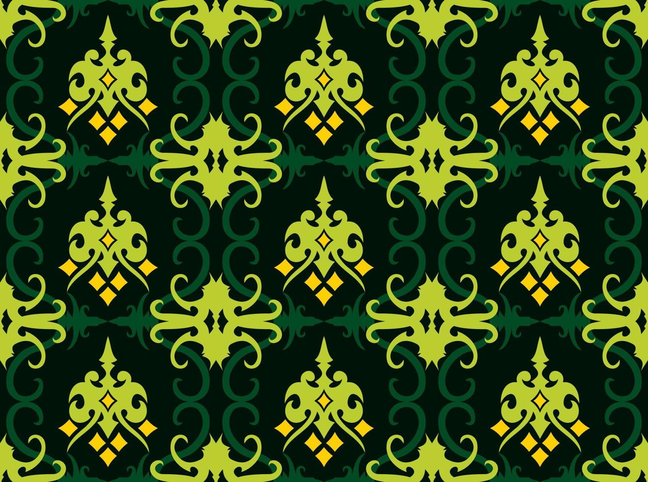 patrón sin costuras de patrón étnico dayak.motivo de tela indonesia tradicional.patrón de borneo. inspiración de diseño vectorial. textil creativo para moda o tela vector