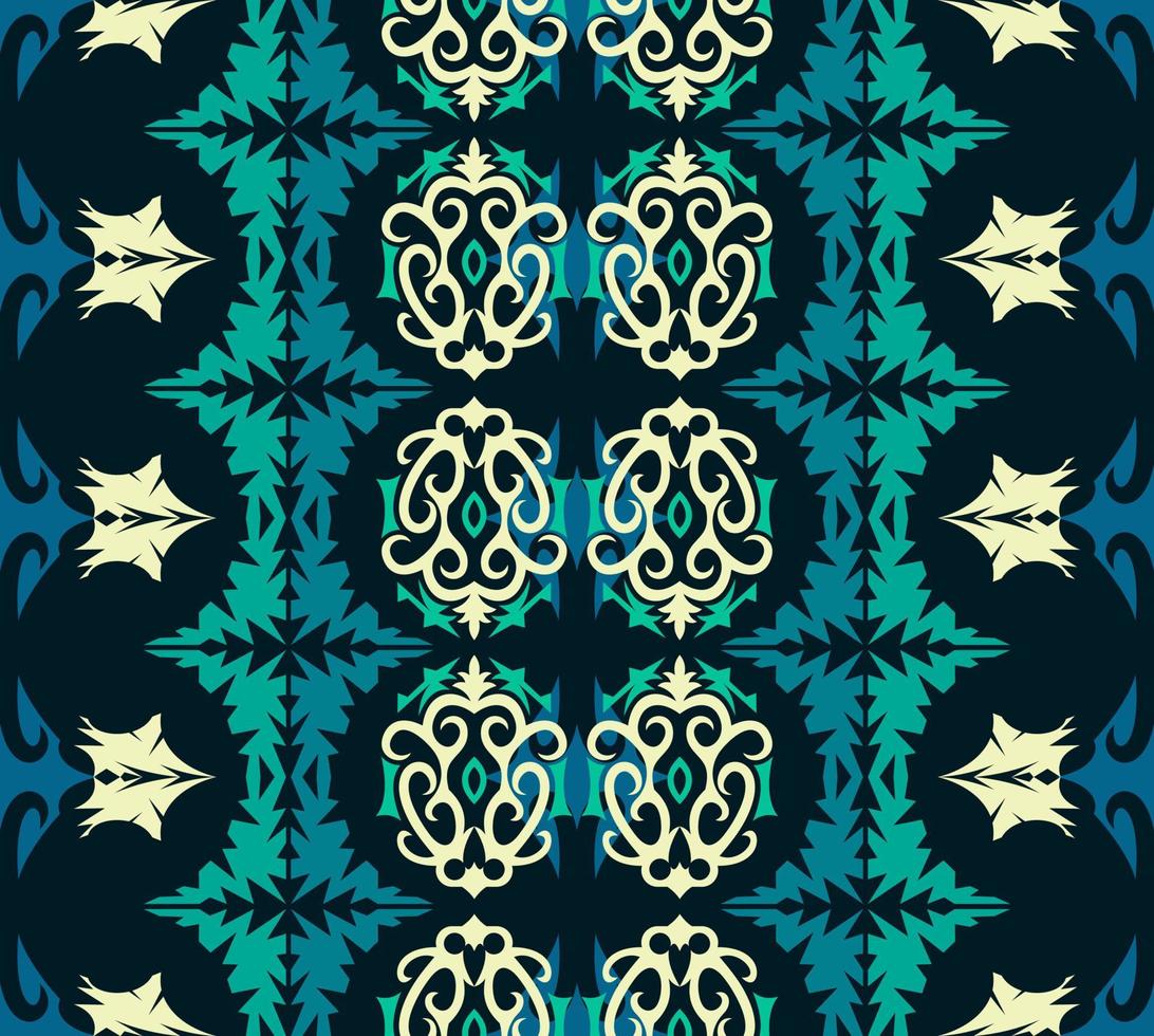 seamless patern of dayak ethnic pattern.traditional Indonesian fabric motif.borneo pattern. vector design inspiration. Creative textile for fashion or cloth