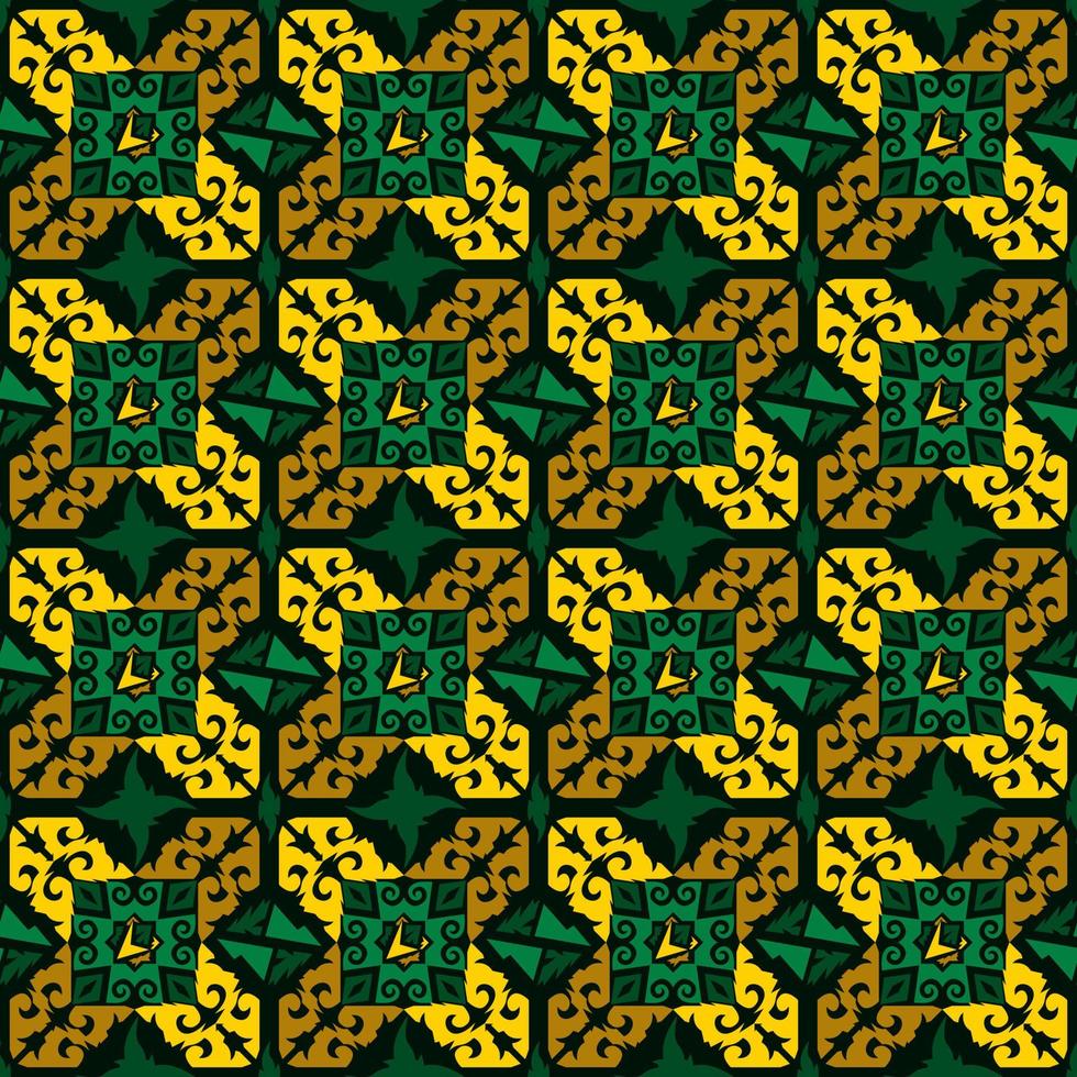 seamless patern of dayak ethnic pattern.traditional Indonesian fabric motif.borneo pattern. vector design inspiration. Creative textile for fashion or cloth