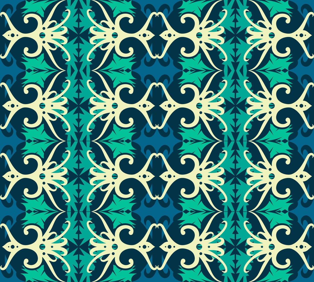 seamless patern of dayak ethnic pattern.traditional Indonesian fabric motif.borneo pattern. vector design inspiration. Creative textile for fashion or cloth