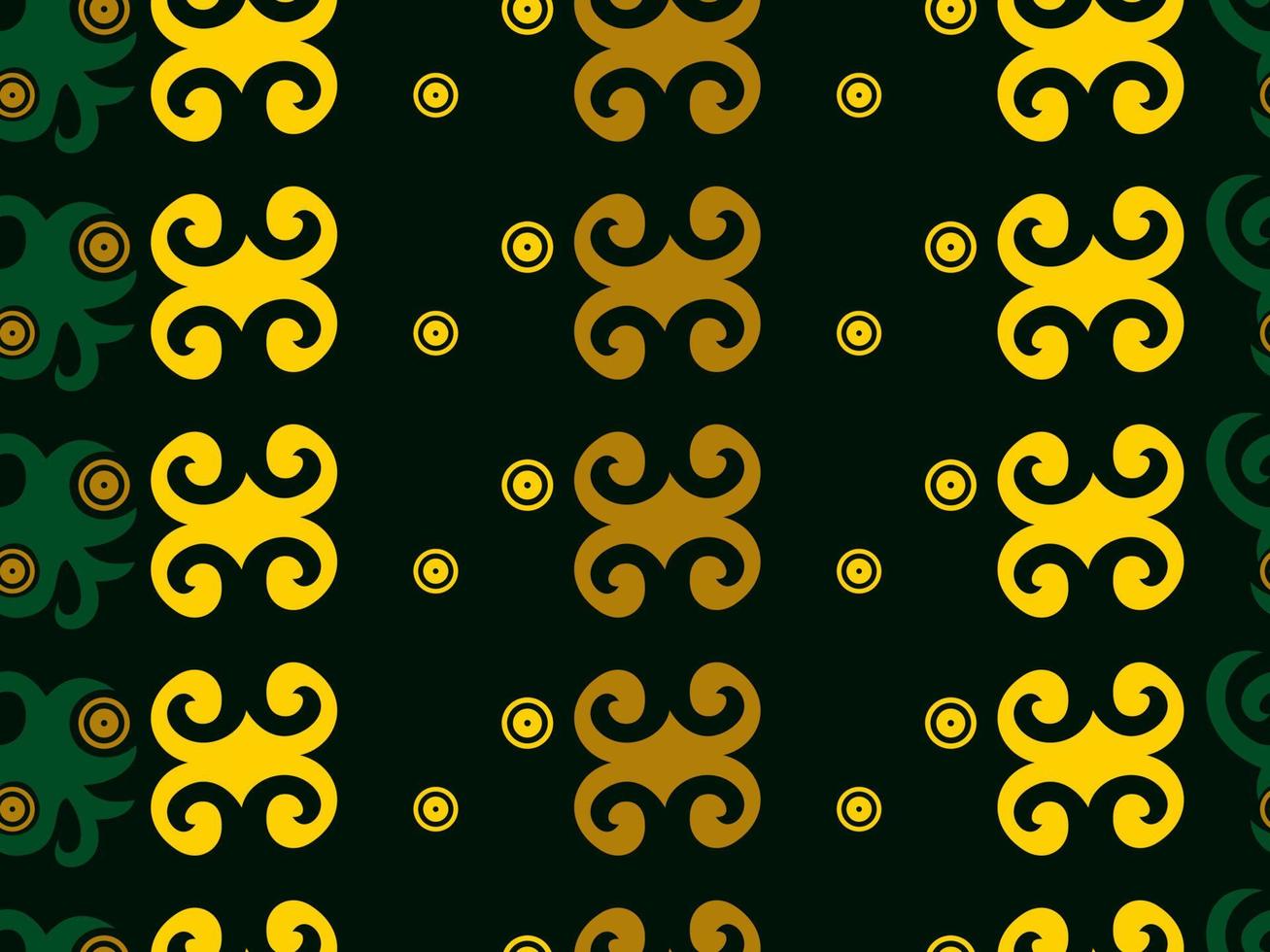 patrón sin costuras de patrón étnico dayak.motivo de tela indonesia tradicional.patrón de borneo. inspiración de diseño vectorial. textil creativo para moda o tela vector