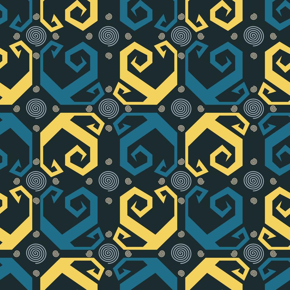 seamless patern of dayak ethnic pattern.traditional Indonesian fabric motif.borneo pattern. vector design inspiration. Creative textile for fashion or cloth