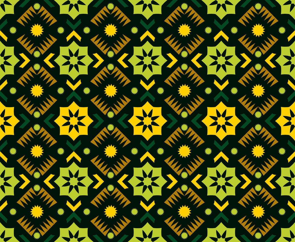 patrón sin costuras de patrón étnico dayak.motivo de tela indonesia tradicional.patrón de borneo. inspiración de diseño vectorial. textil creativo para moda o tela vector