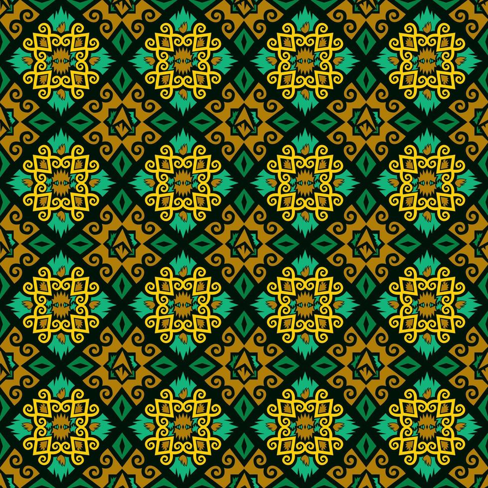 seamless patern of dayak ethnic pattern.traditional Indonesian fabric motif.borneo pattern. vector design inspiration. Creative textile for fashion or cloth