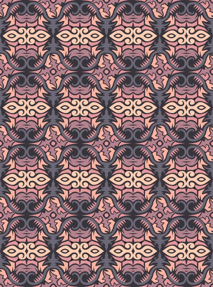 seamless patern of dayak ethnic pattern.traditional Indonesian fabric motif.borneo pattern. vector design inspiration. Creative textile for fashion or cloth