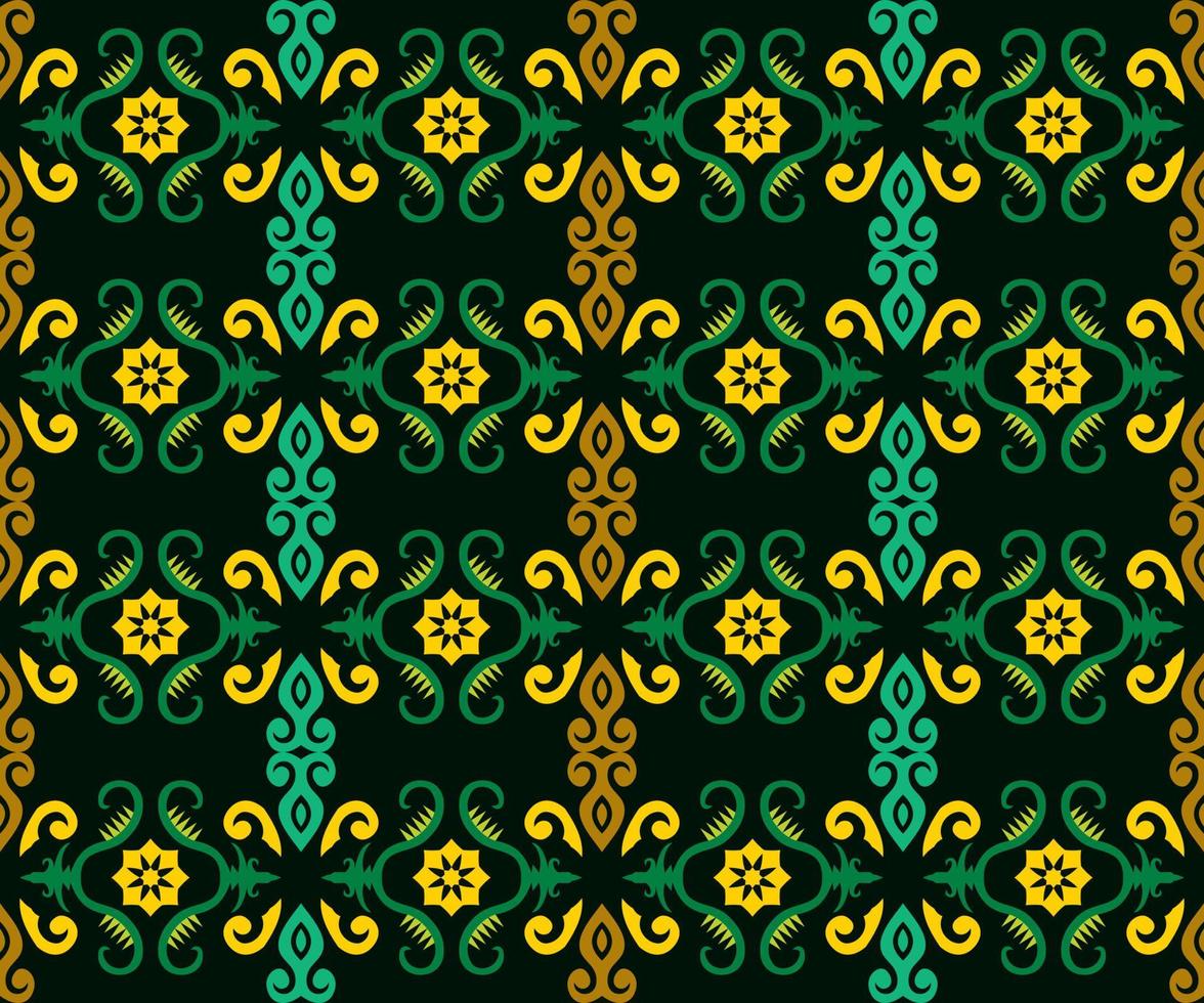 seamless patern of dayak ethnic pattern.traditional Indonesian fabric motif.borneo pattern. vector design inspiration. Creative textile for fashion or cloth